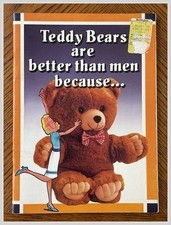 Teddy Bears Are Better Than Men Book Ivory Tower Publication Humor 1988