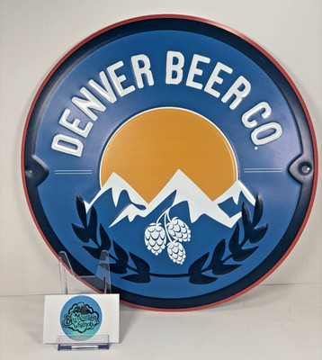 Denver Beer Co. Tin Tacker Metal Beer Sign