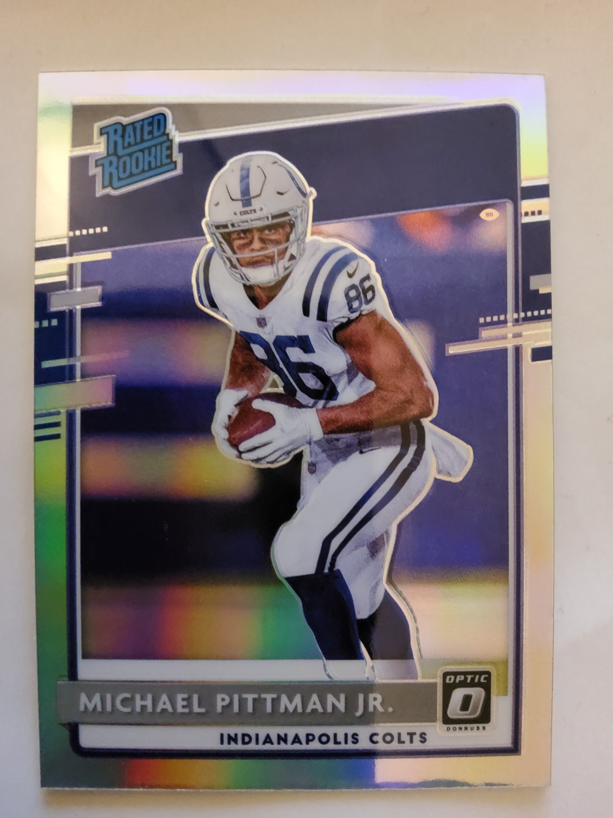 2020 Panini Donruss Optic - Rated Rookies Michael Pittman Jr. #172 Holo Prizm