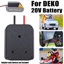 For Deko 20V Battery Holder Dock DIY Adapter Power Wheels Connector