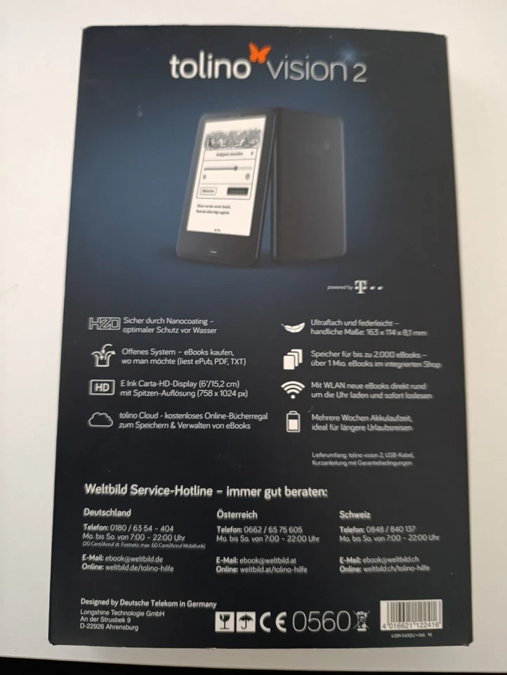 Tolino vision 2 ebook reader - Bild 4 von 4