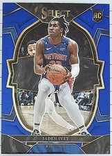 2022-23 Panini Select Jaden Ivey Blue Rookie Concourse #87 Pistons NBA Card