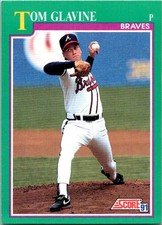 1991 Score #206 Tom Glavine