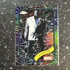 2025 Topps Chrome Marvel Kingpin #164 Black Spiderweb Refractor #d /399