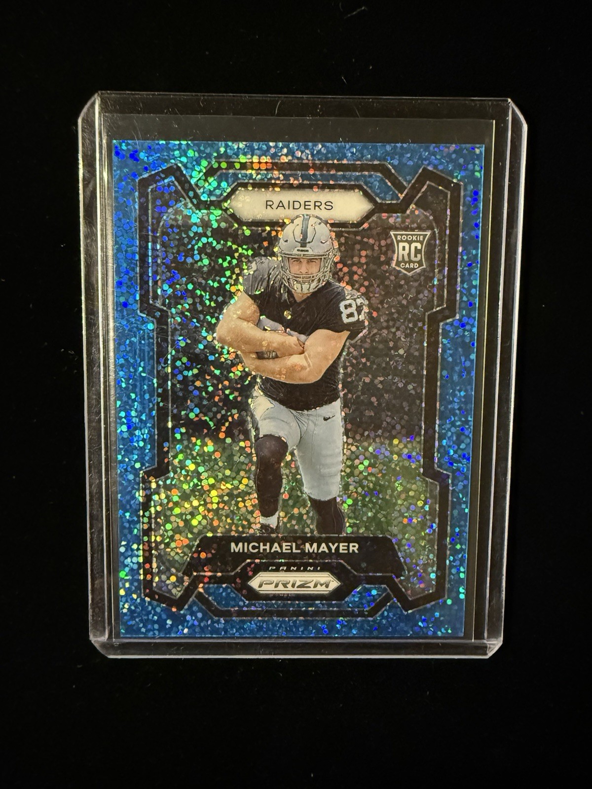 2023 Panini Prizm - Rookies Michael Mayer #361 Blue Sparkle Prizm /96 (RC)