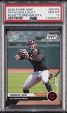 2020 TOPPS NOW ROAD TO OPENING DAY #OD454 FRANCISCO LINDOR PSA 10