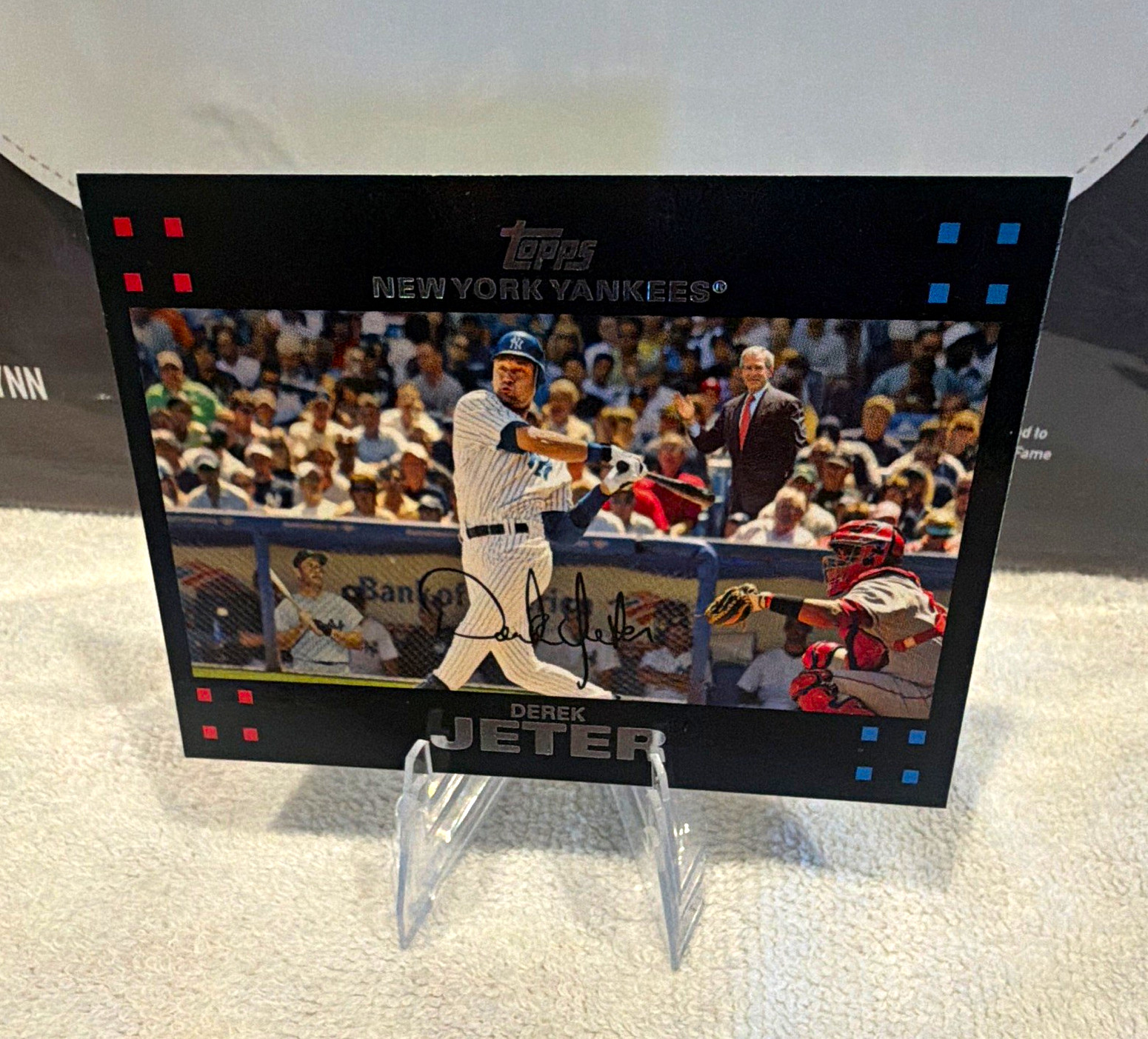 Topps 2007 Topps Derek Jeter Yankees  #40  Bush-Mantle Variation. Baseball Card 