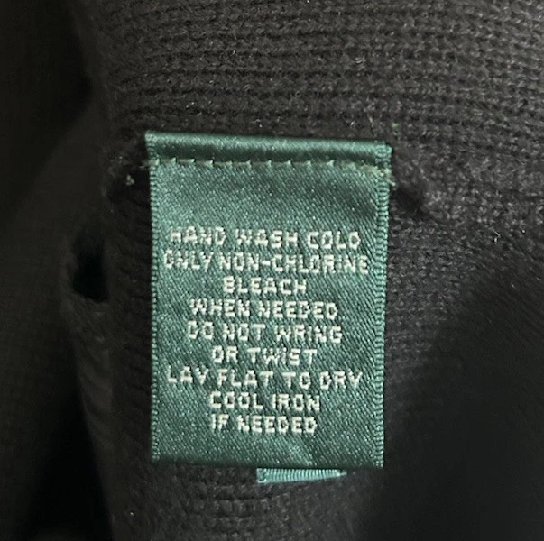 Lauren Ralph Lauren Womens Size 3X Sweater Knit Single Breasted Blazer Black - Image 3 of 4