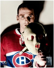 jacques plante montreal canadiens goalie   Colorized 8x10 Print-FREE SHIPPING