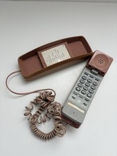Vintage General Electric Mauve Wall Phone Push Button GE Rose Classic 80  s