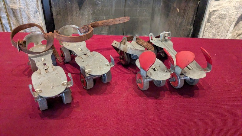 Union Hardware Co Torrington CT USA Clamp On Roller Skates 2 Sets