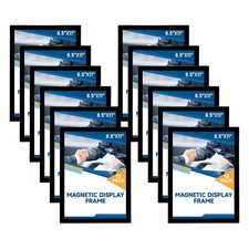 Magnetic Sign Holder - 8.5×11" Wall Mounted -Adhesive Magnetic Holder,Transpa...