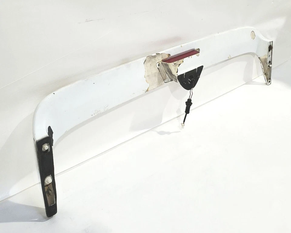 1989 1993 Nissan 240SX OEM Rear Spoiler White Needs Paint  - Image 4 of 4
