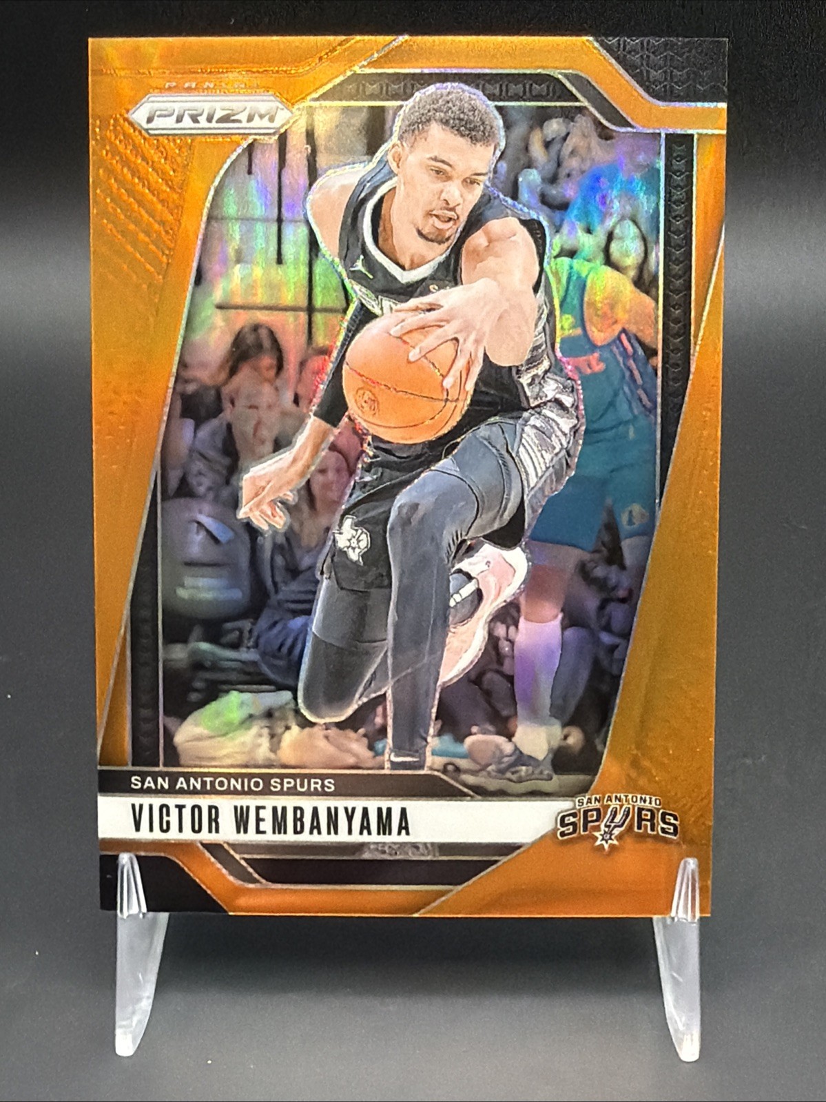 2024-25 Panini Prizm Victor Wembanyama Orange Prizm /49 #172 San Antonio Spurs