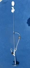 Fase Madrid Postmodern Articulating Floor Task Lamp Silver Finish Vintage 80's