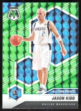 2020-21 324F Panini Mosaic ALL-TIME GREATS Green Jason Kidd Dallas Mavericks