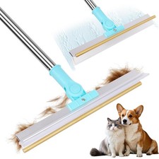 Carpet Rake for Pet Hair Removal, 2 in 1 Remover Tool with Blue