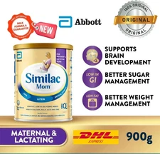 4x ABBOTT Similac Mom Milk Powder 900g – DHA, Halal – Fast Shipping via DHL