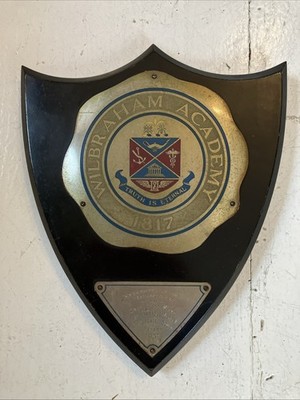 1937 Wilbraham Academy Award Plaque Basketball MVP Engraved Monson Prep School