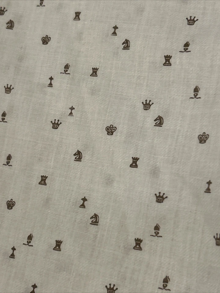 Camisa de colección Getaway Arrow poliéster algodón 15-1/2 manga corta juego de ajedrez M Foto 2 de 4