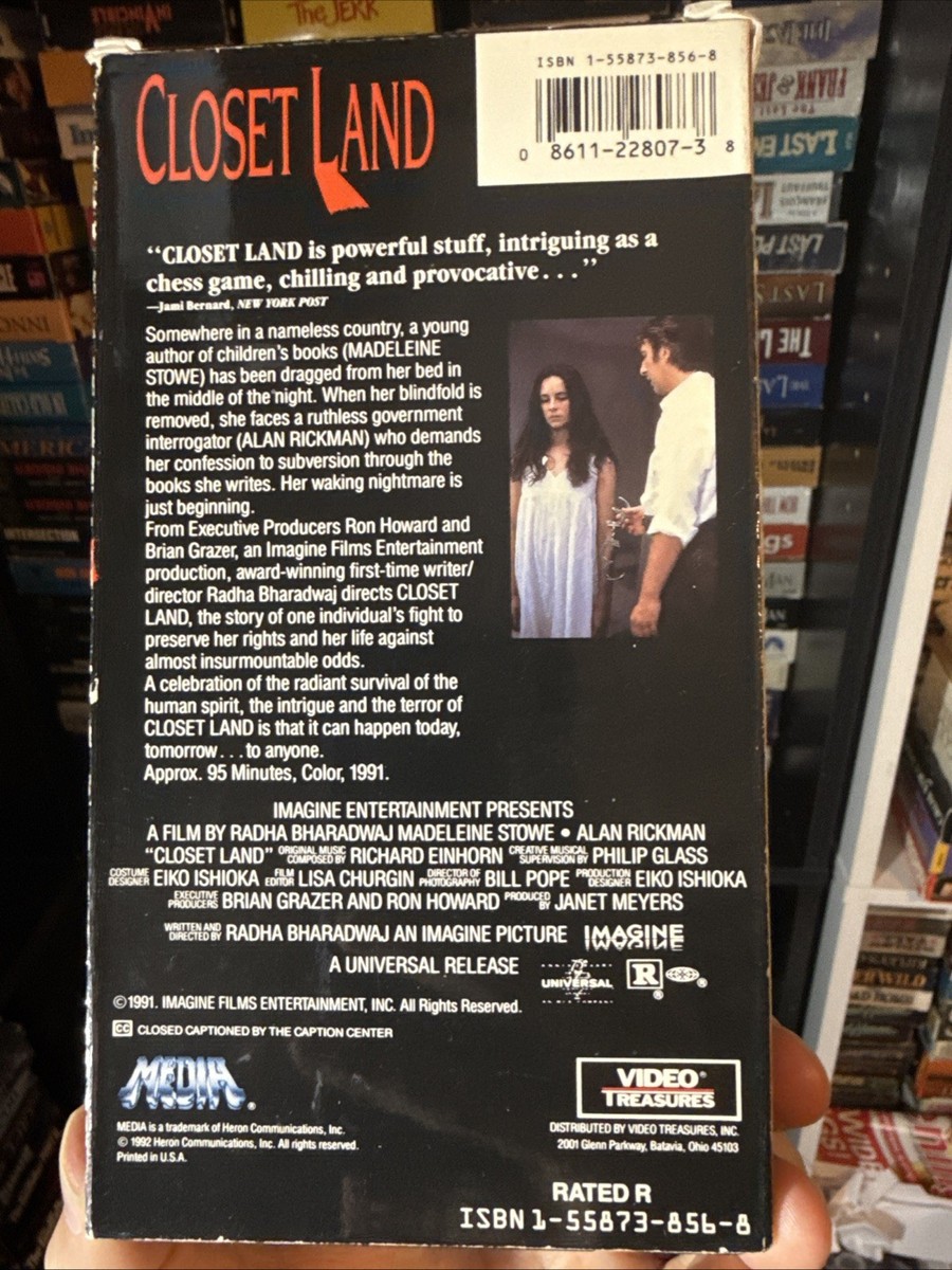 Closet Land 1991 VHS Rare Hard To Find Original Release NON RENTAL