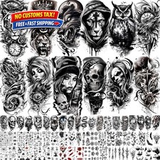 Stylish 3D Fake Tattoos for Festivals - 72 Count Pack for Instant Costume Glam