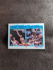 1991 NBA Hoops League Leaders #309 Hakeem Olajuwon/David Robinson Ungraded NM