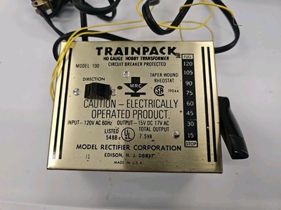 MRC TrainPack Model 100 Train Controller Power Transformer N / HO Scale Tested. 