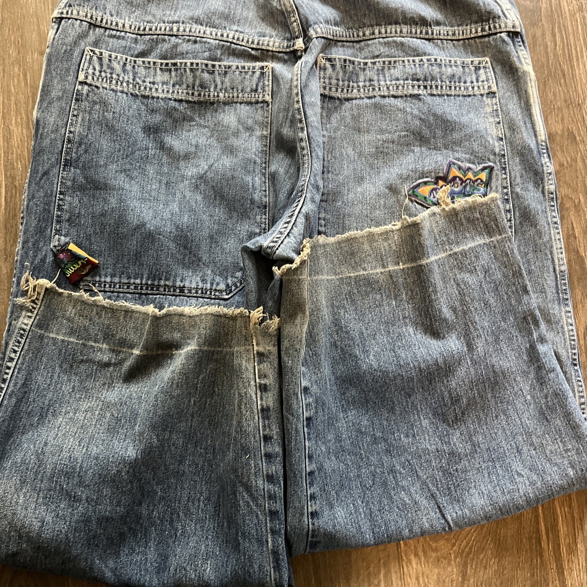 Vintage 90s JNCO Crosstown Jeans Size 40x34 Baggy Y2K Wide