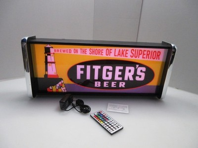 Fitger's Beer with Lighthouse LED Display lighted sign lightbox