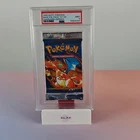 CHARIZARD POKEMON BASE FOIL PACK - 1ST ED. 1999 WOTC GERMAN PSA 9