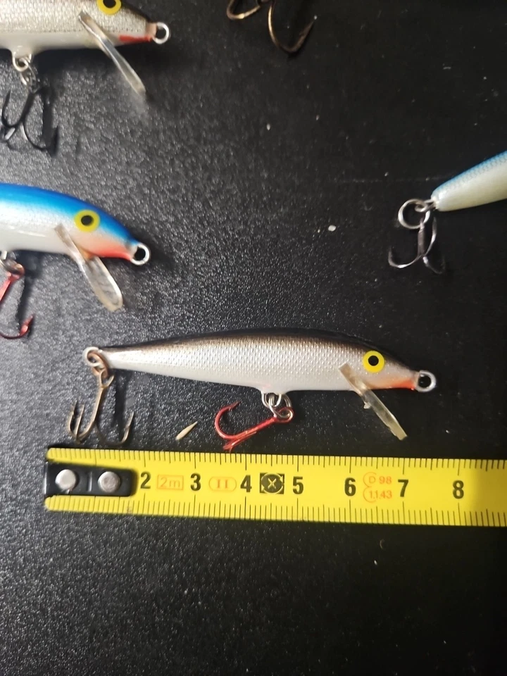 10 X Rapala Wobbler Hecht Wels Barsch Zander Crankbait Hartbait Selten Sammler - Bild 2 von 4
