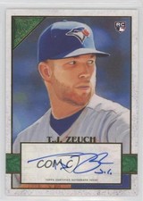 2020 Topps Gallery Green Auto 31/99 TJ Zeuch #143 Auto 1ut