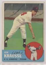 1963 Topps Lew Krausse #104 a5h