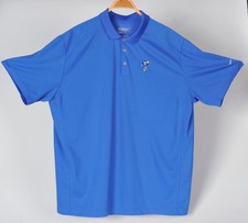 Nike Golf Disney Parks Dri Fit Mickey Mouse Polo Shirt Mens XXL Blue Embroidered