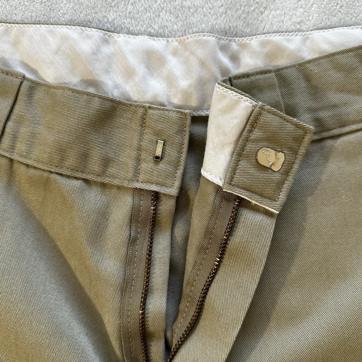 Dickies Men Shorts 34 Brown Chino Logo 13" Inseam View 6
