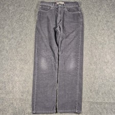 Vintage Levi's Pants Mens 32x32 Fits 31x31 Gray Corduroy Straight Fit Y2K