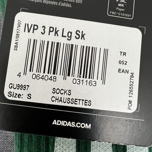 Adidas IVY PARK by Beyonce 3 Pack Long Socks Size UK 4.5-5.5 - Picture 3 of 6