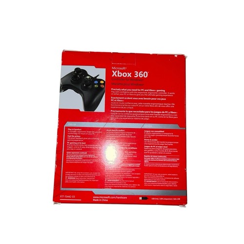 Genuine Microsoft Xbox 360 Wired USB Controller For Windows Black BRAND NEW! - Afbeelding 4 van 10
