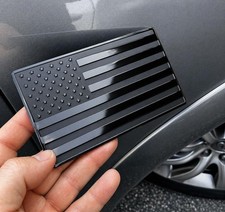 5 X 3 Black American Flag Emblem For Cars 5x3 5 X 3 Black American Flag Emblem For Cars 5x3