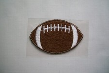 1 Large Football Embroidered Iron-on/Sew-on Applique Approx. 2 1/8" x 1 1/2"
