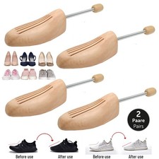 2 Paar Holz Schuhspanner Schuhdehner Schuhweiter für all Schuhe Schuhspreizer