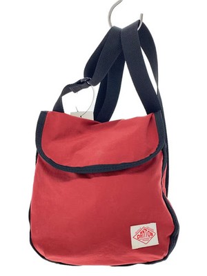 DANTON Sacoche Flap Shoulder Bag, Nylon, Red, JD-7211