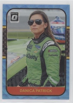 2020 Panini Donruss NASCAR Optic Carolina Blue Wave Prizm Danica Patrick 10fj
