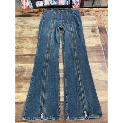 L.e.i. Women's Blue Low Rise Front Zip Bootcut Jeans Size 11 Y2K 2000s vintage