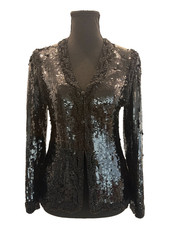 VTG James Galanos Sequins / Beaded Black Eveningwear Jacket - Collectors Item