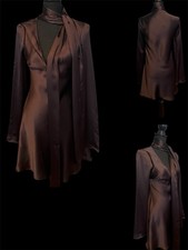 ZARA Burgundy Satin Effect Mini Dress Long Sleeve Size S NEW Elegant