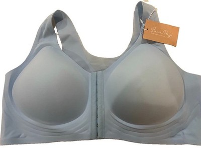 Luna Hug Embrace Your Curves Bra Size 5XL . Blue with Front Closure. NWT