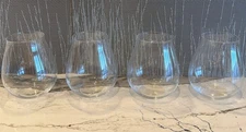 Set of 4 Riedel Stemless Wine Glasses  4 7/8”Height Excellent Condition