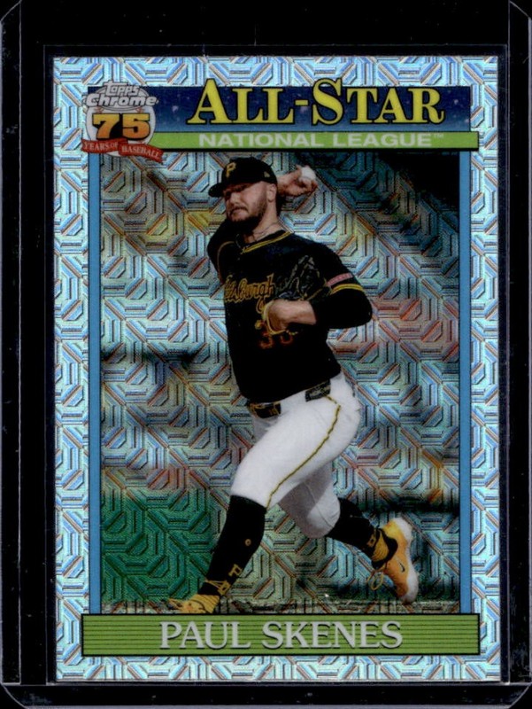 2026 Topps Paul Skenes 1991 Chrome All-Star Silver Pack Mojo Refractor #91ASC-27